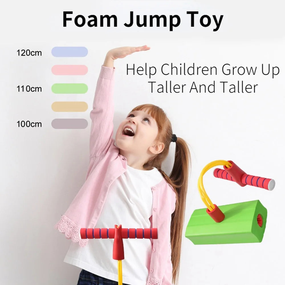 Children's Grow Taller Balance Toy - Frog Jumping Outdoor Exercise Equipment for Boys and Girls with Bouncing Sound