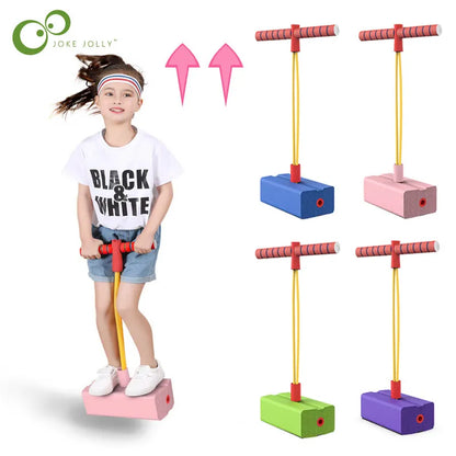 Children's Grow Taller Balance Toy - Frog Jumping Outdoor Exercise Equipment for Boys and Girls with Bouncing Sound