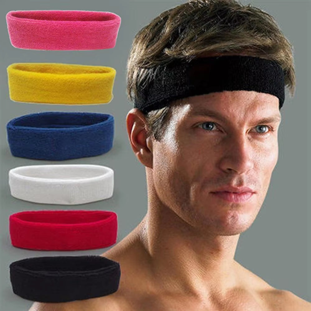 Quick-Dry Stretch Sweatband for Sports and Fitness Activities