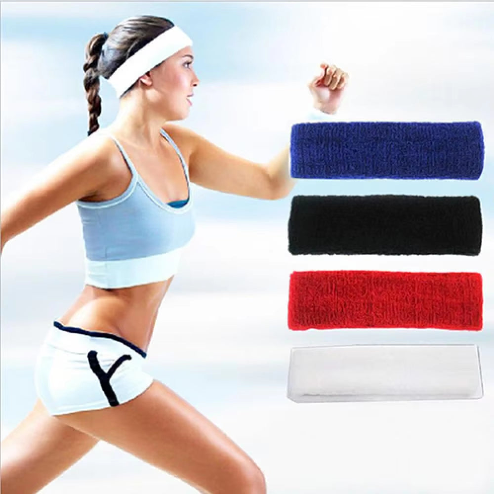 Quick-Dry Stretch Sweatband for Sports and Fitness Activities