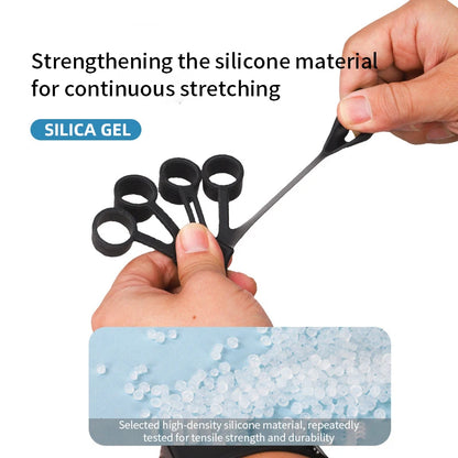 Silicone Finger Exercise Stretcher and Hand Strengthener for Arthritis Grip Training and Rehabilitation