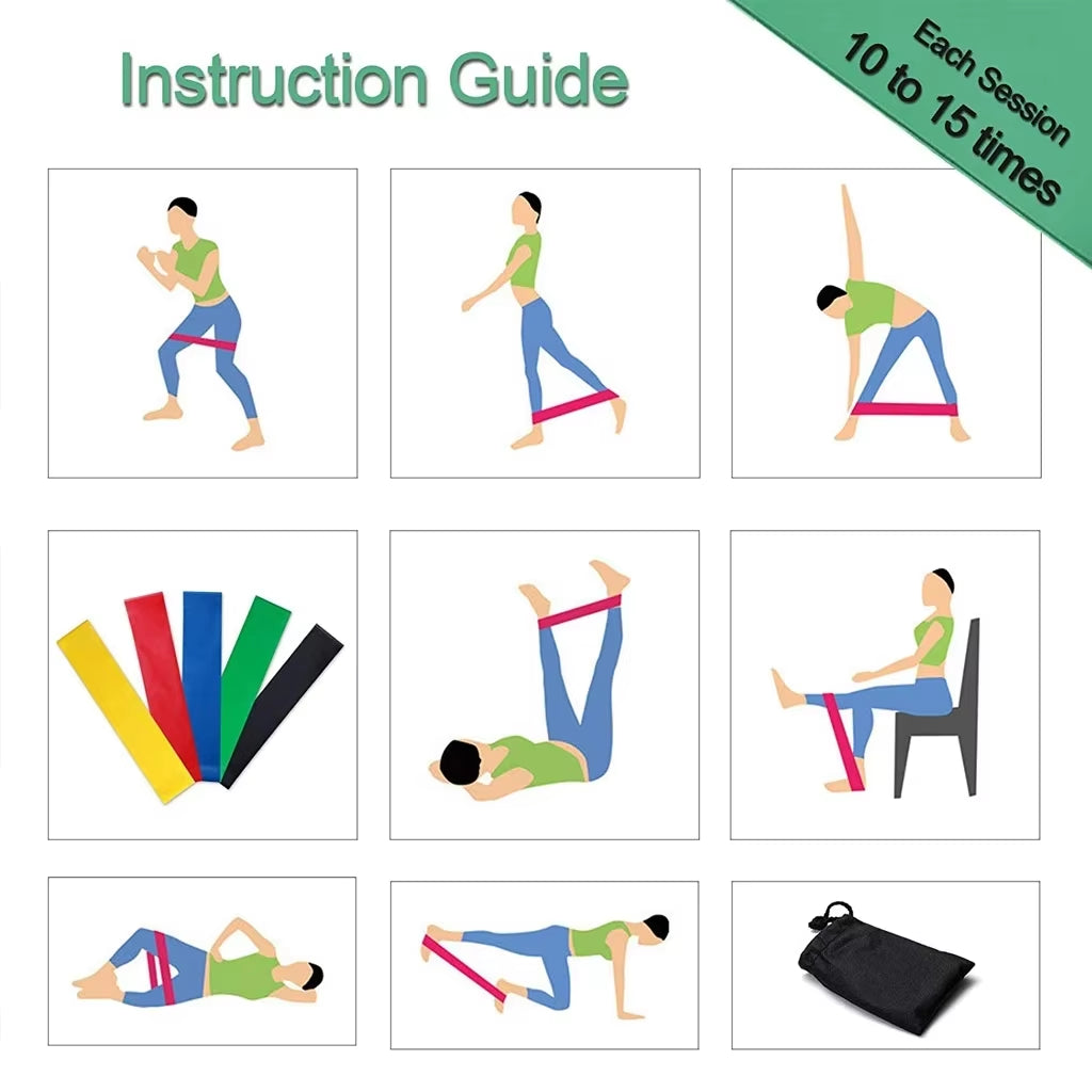 Professional Resistance Bands for Yoga, Stretching, Pull-Up Assistance, and CrossFit Training