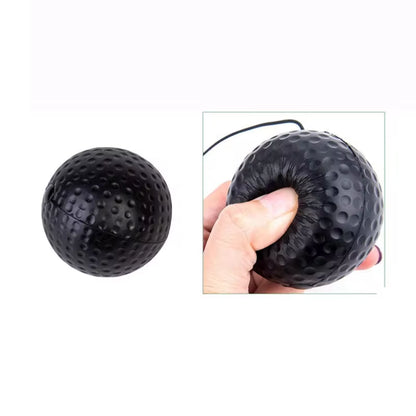 Professional Boxing Speed Ball - Head-Mounted PU Punch Ball for MMA and Sanda Training, Hand-Eye Coordination, Home Sandbag Fitness Equipment